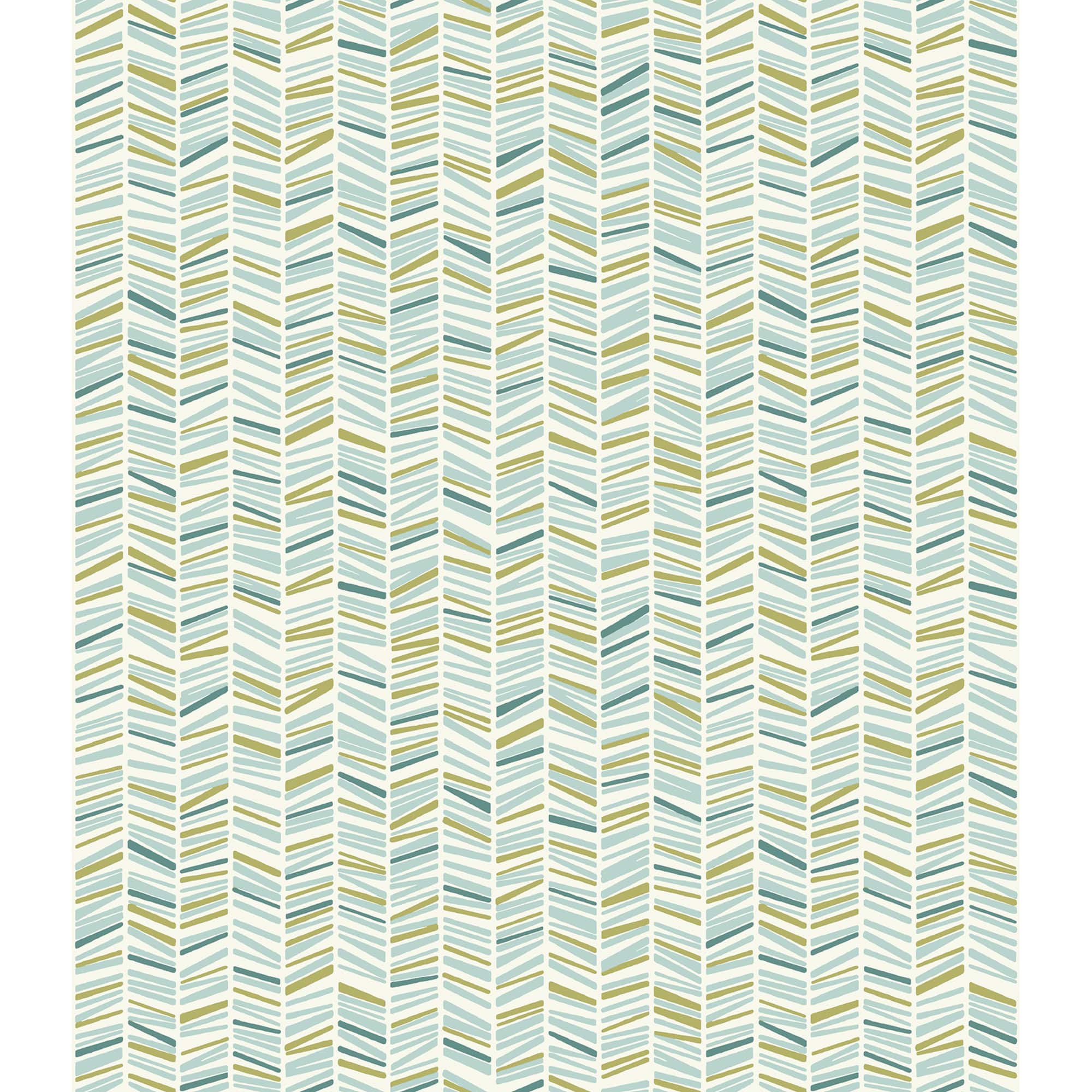 My Style Ivan Broken Chevron Peel & Stick Wallpaper